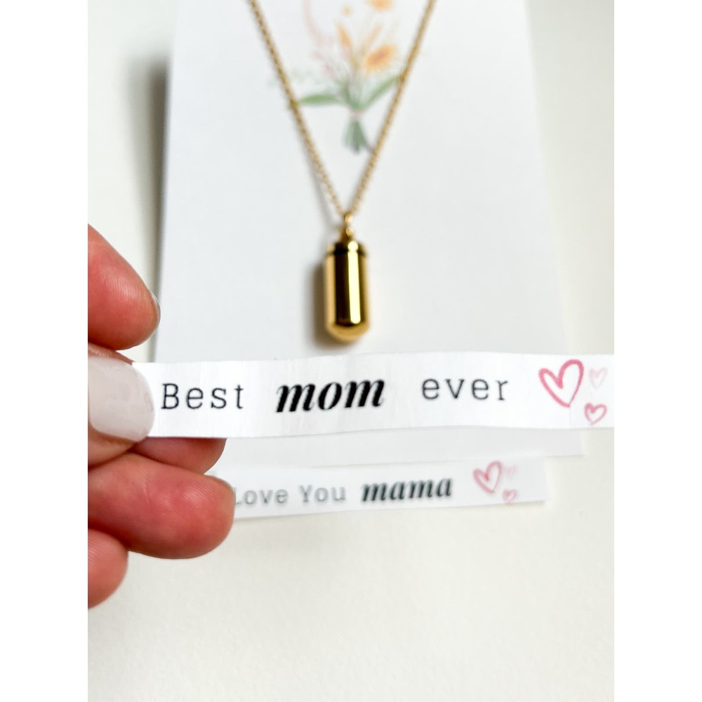 Capsule necklace: Love You Mom  | Mothers day gifts